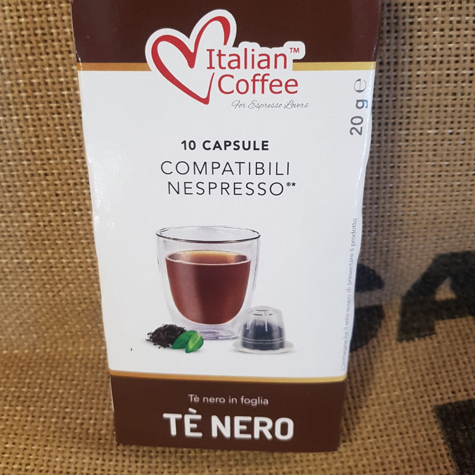 Capsula Nespresso Italian Coffee Tè Nero 10 Pz