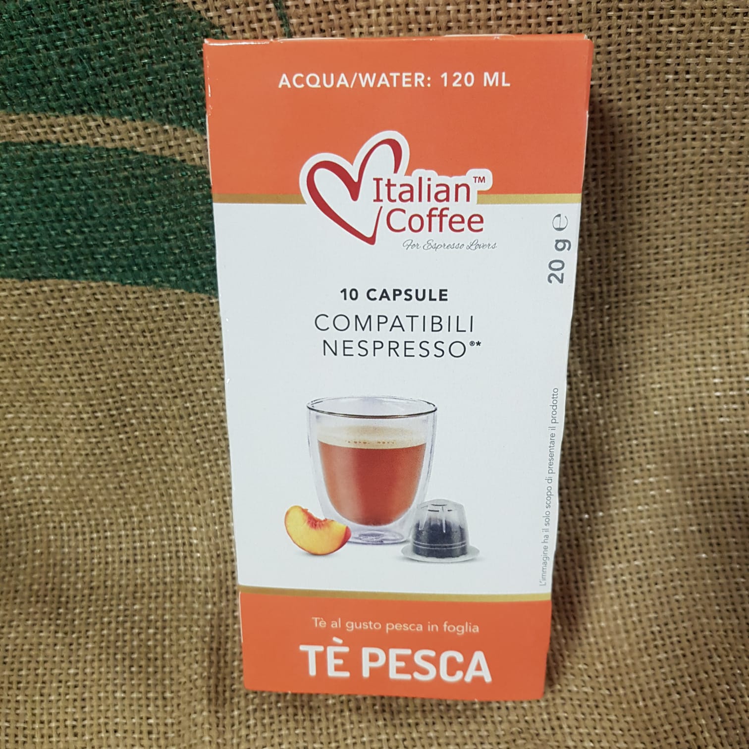 Capsula Nespresso Italian Coffee Tè Pesca 10 Pz