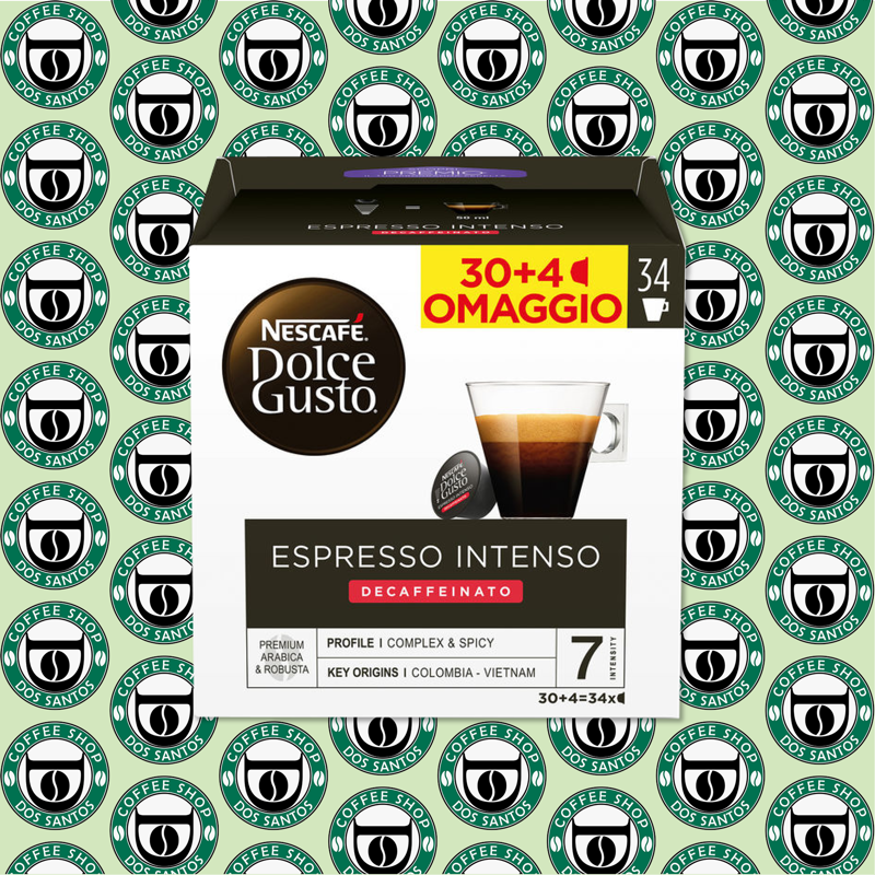 Capsula Dolce Gusto Nescafè Espresso Intenso Dek 30 + 4 Pz