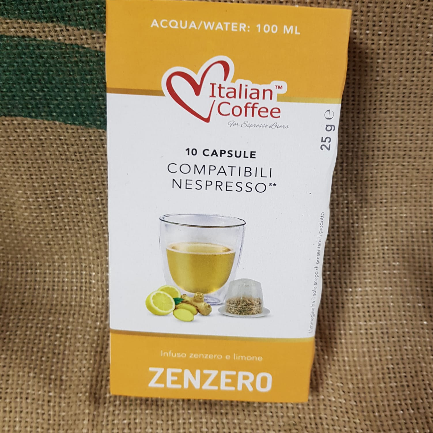 Capsula Nespresso Italian Coffee Zenzero e Limone 10 Pz