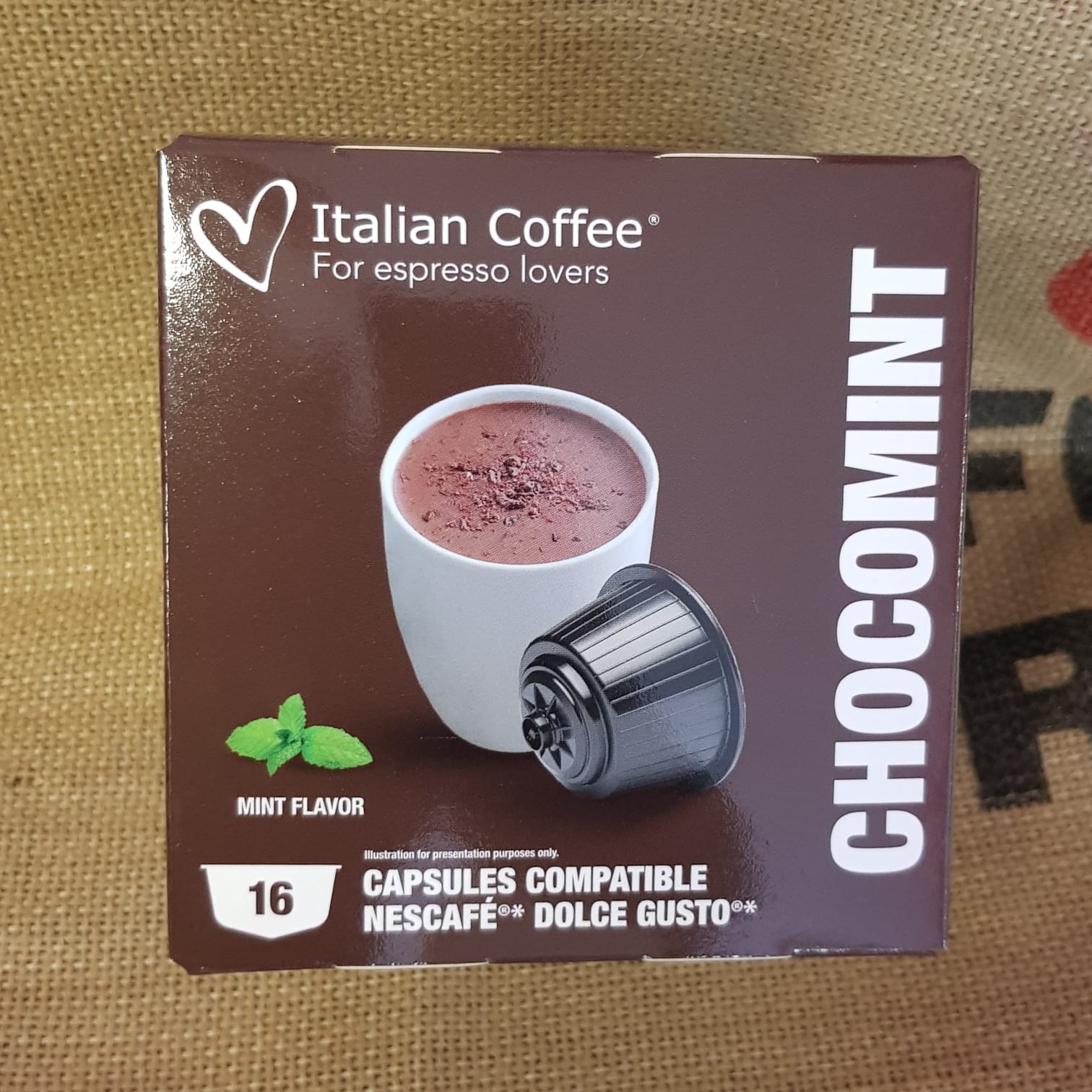Capsula Dolce Gusto Italian Coffee Chocomint 16 Pz - Caffè Dos Santos