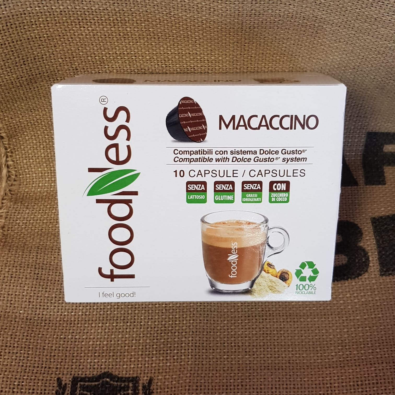 Capsula Dolce Gusto Foodness Macaccino 10 Pz