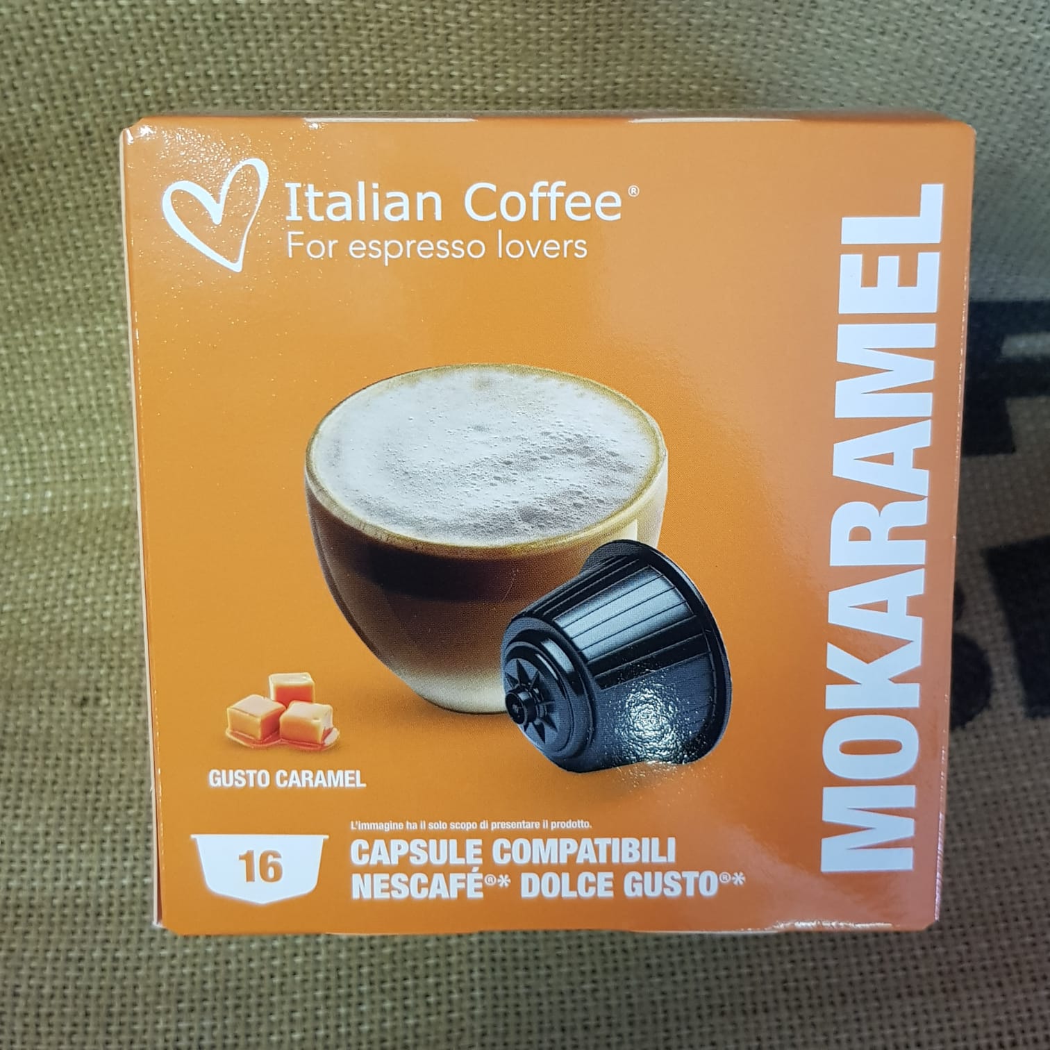 Capsula Dolce Gusto Italian Coffee Mokaramel 16 Pz