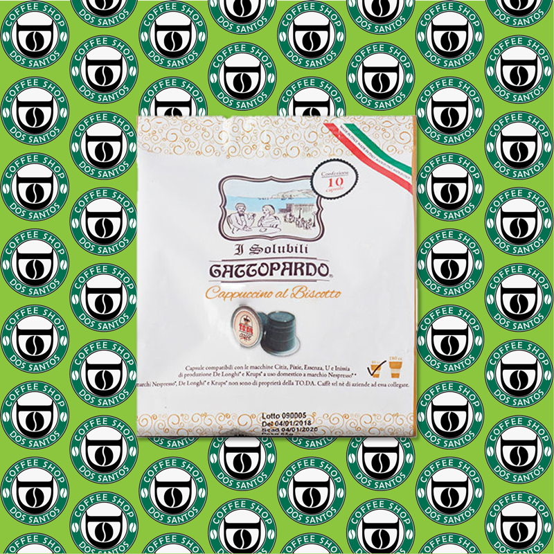 Capsula Nespresso Toda/Gattopardo Cappuccino al Biscotto 10 Pz