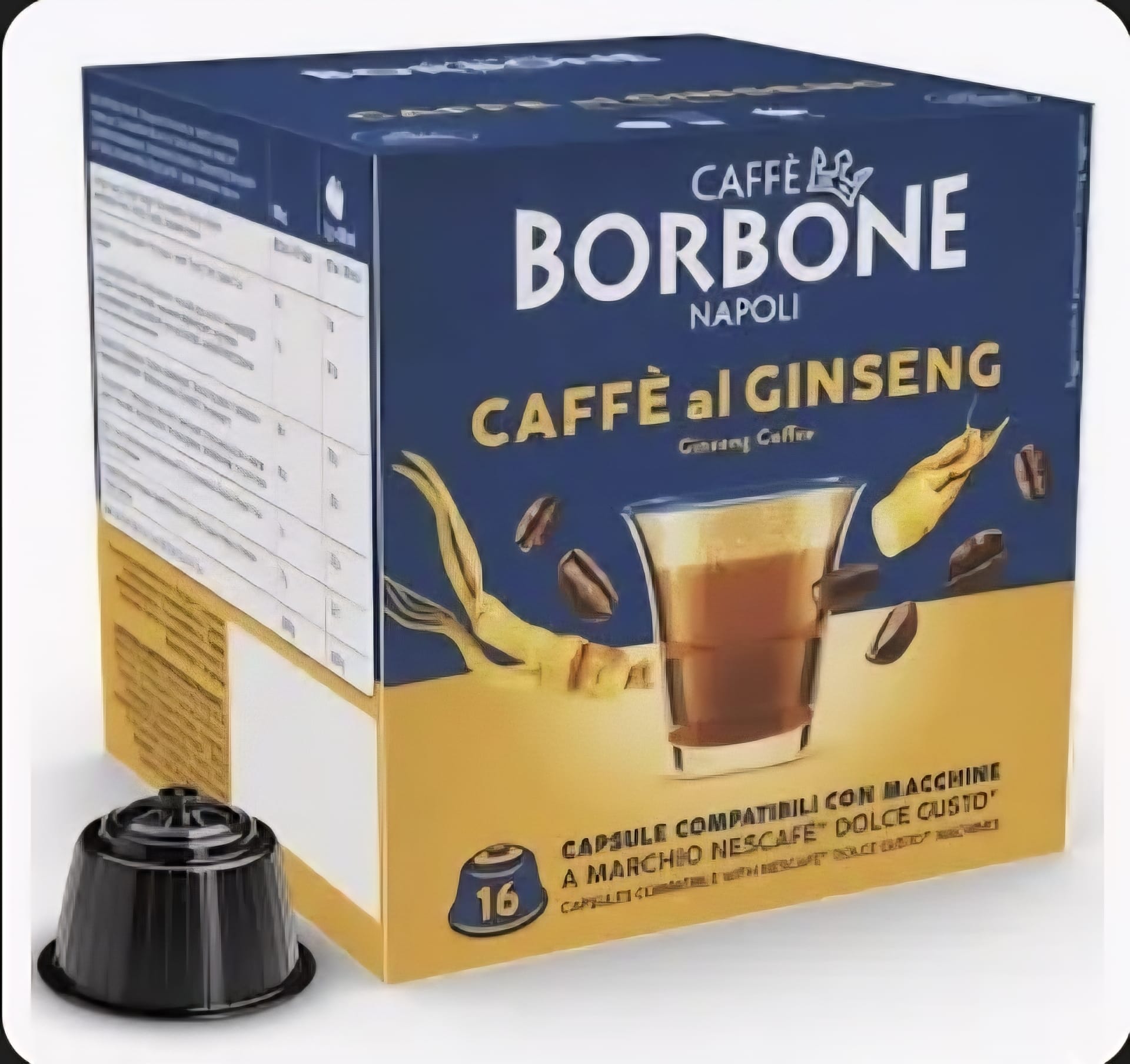 Capsula Dolce Gusto Borbone Caffe al Ginseng (ex Ginseng Amaro) da 16 a 64 Pz