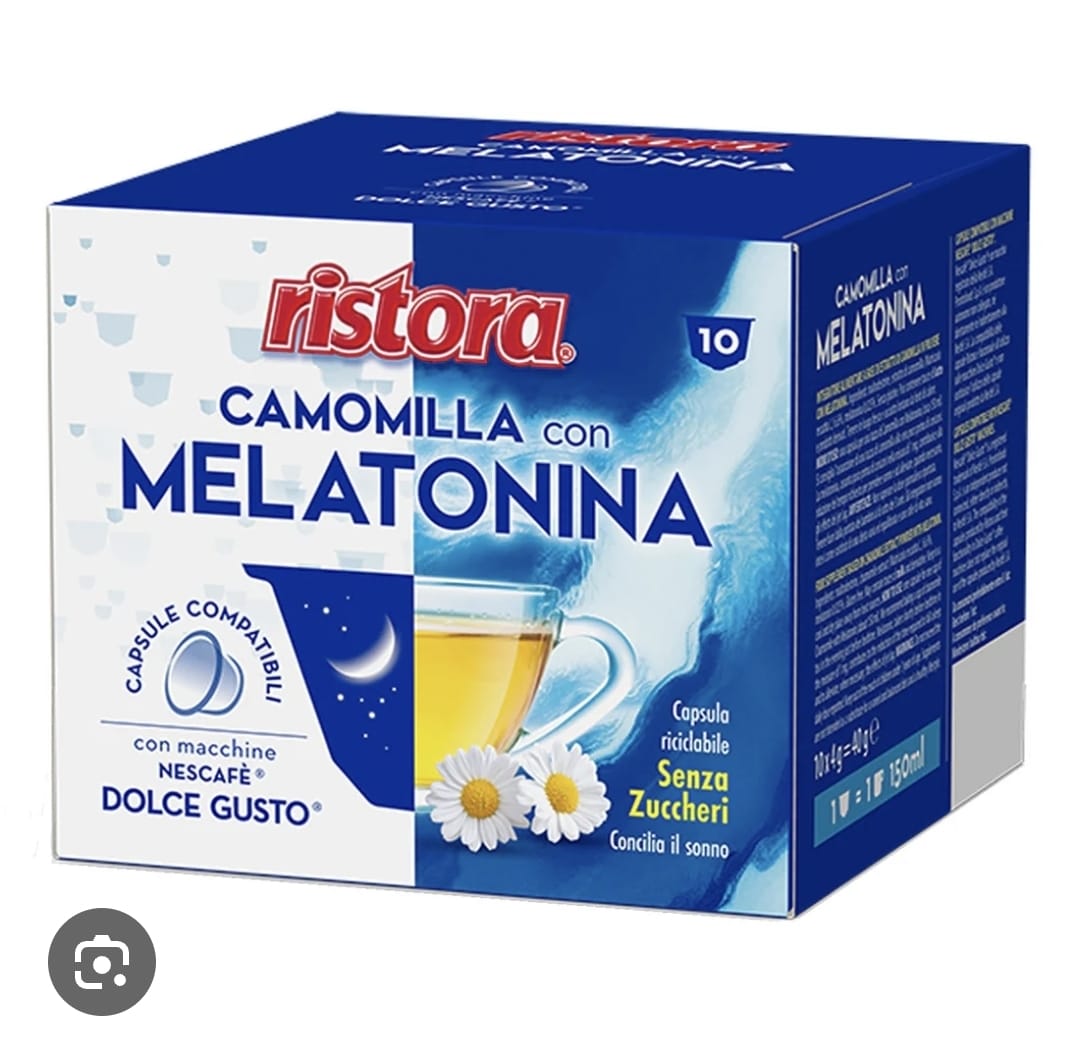 Capsula Dolce Gusto Ristora Camomilla con Melatonina 10 Pz
