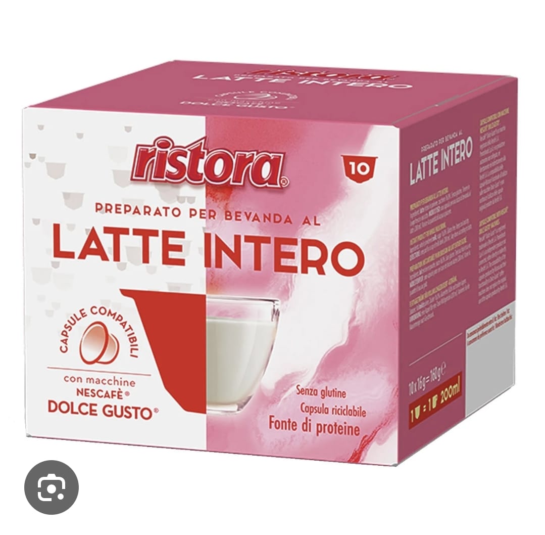 Capsula Dolce Gusto Ristora Latte Intero 10 Pz