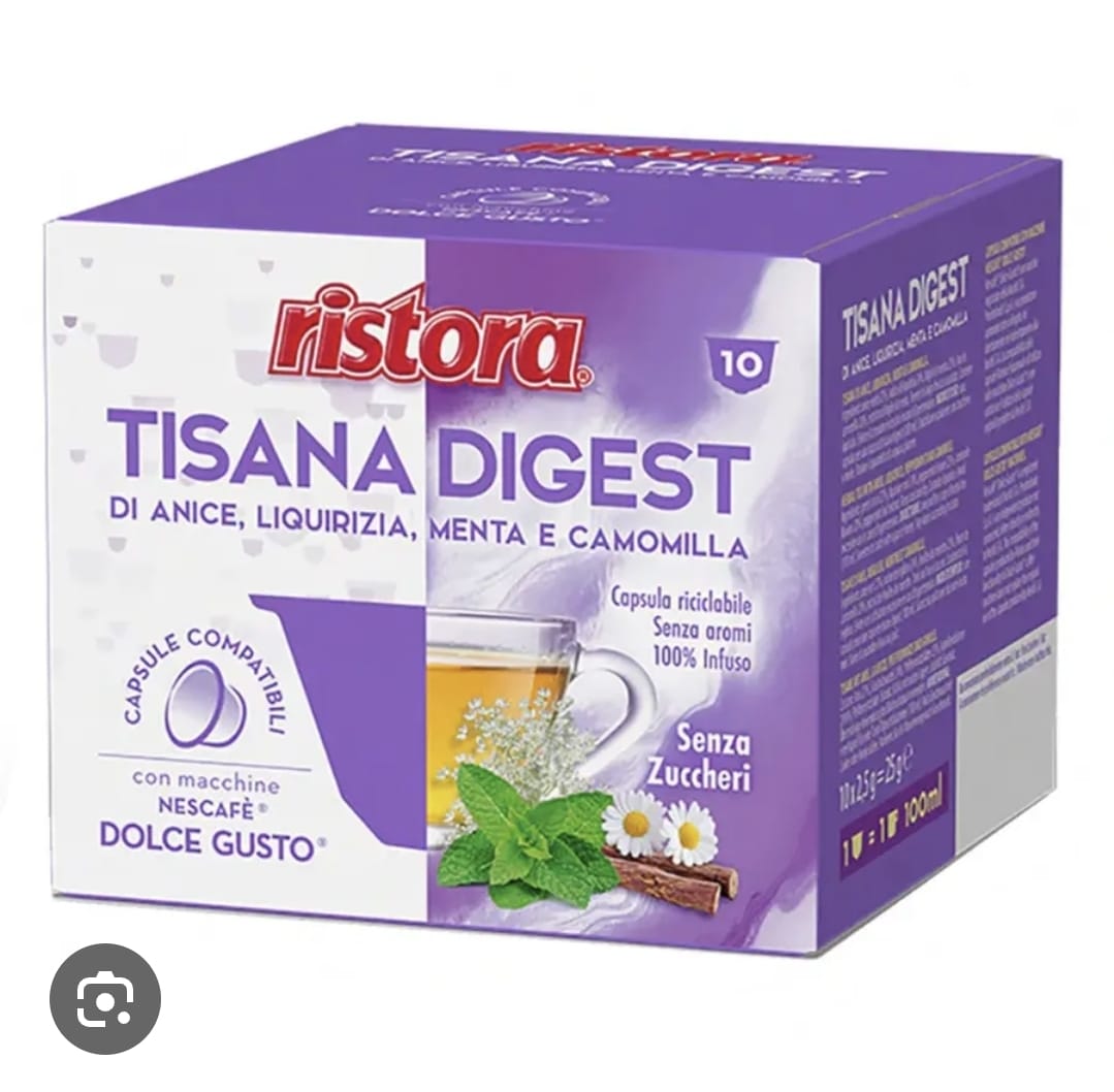 Capsula Dolce Gusto Ristora Tisana Digestiva 10 Pz